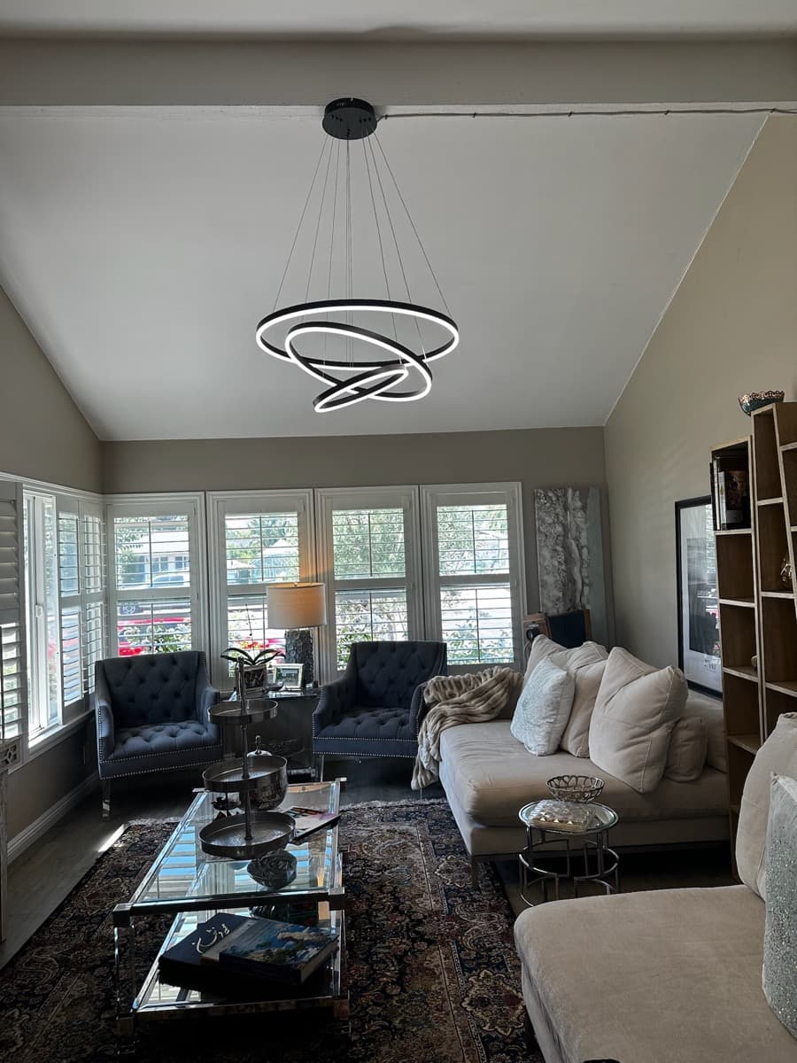 Ceiling Lighting Installation - professional electrical work in Orange County